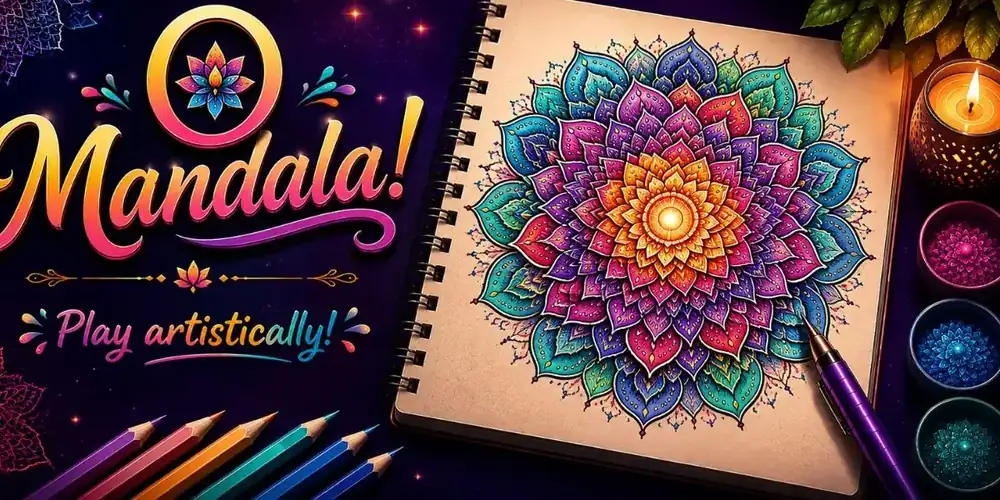 Mandala game card artwork